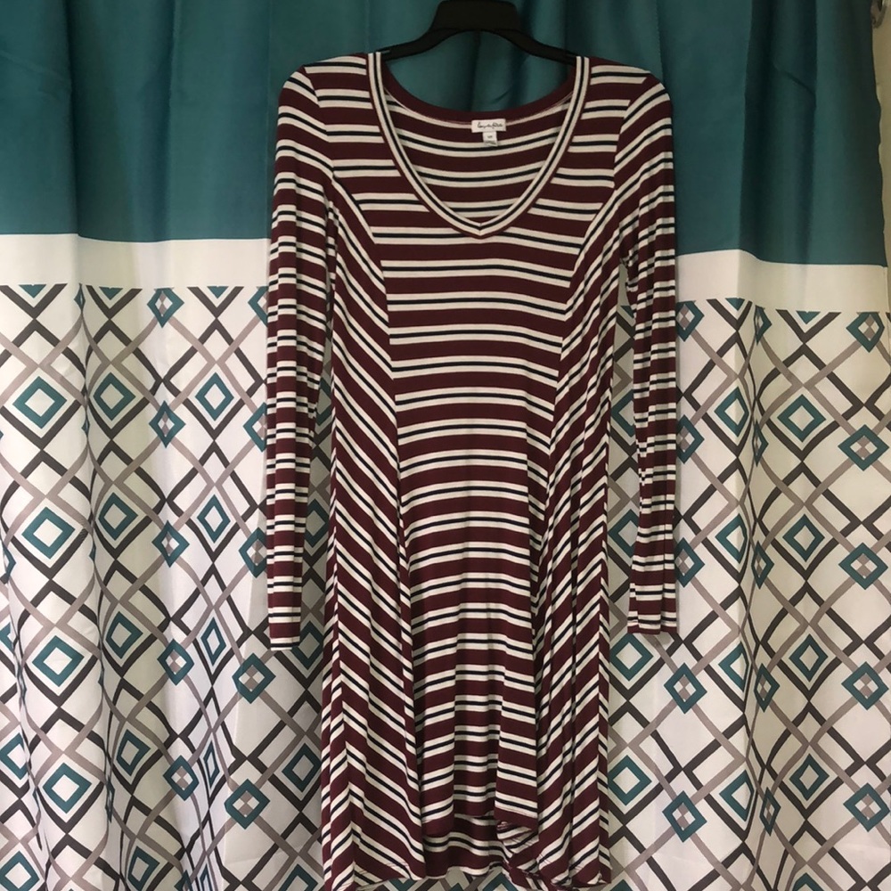 Stripped red dress